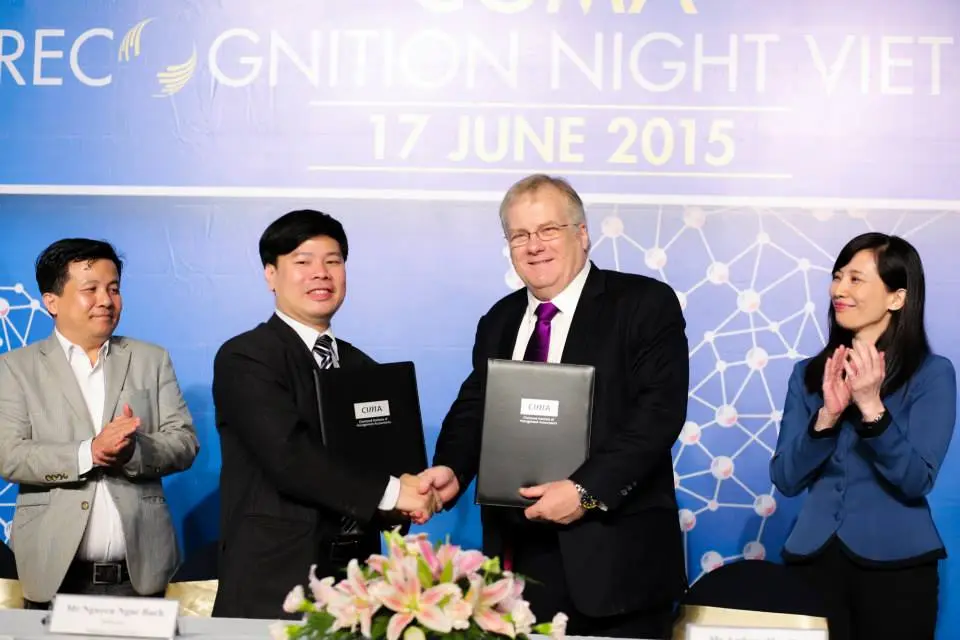 Signing of the Memorandum of Understanding between CIMA and the CFO Club Vietnam