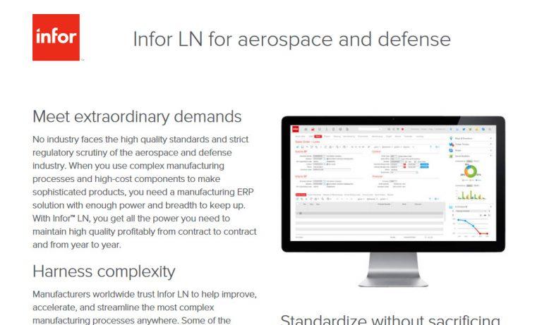 Infor LN for Aerospace & Defense