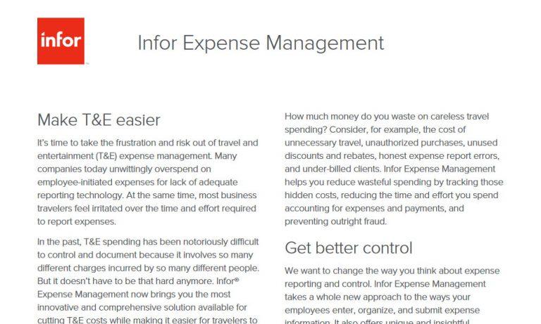 Infor Expense Management
