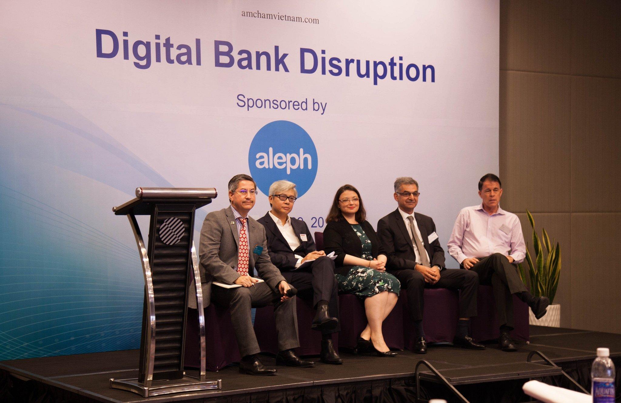 TRG’s CEO Rick Yvanovich heated up the AMCHAM Breakfast Seminar “Digital Banking Disruption”