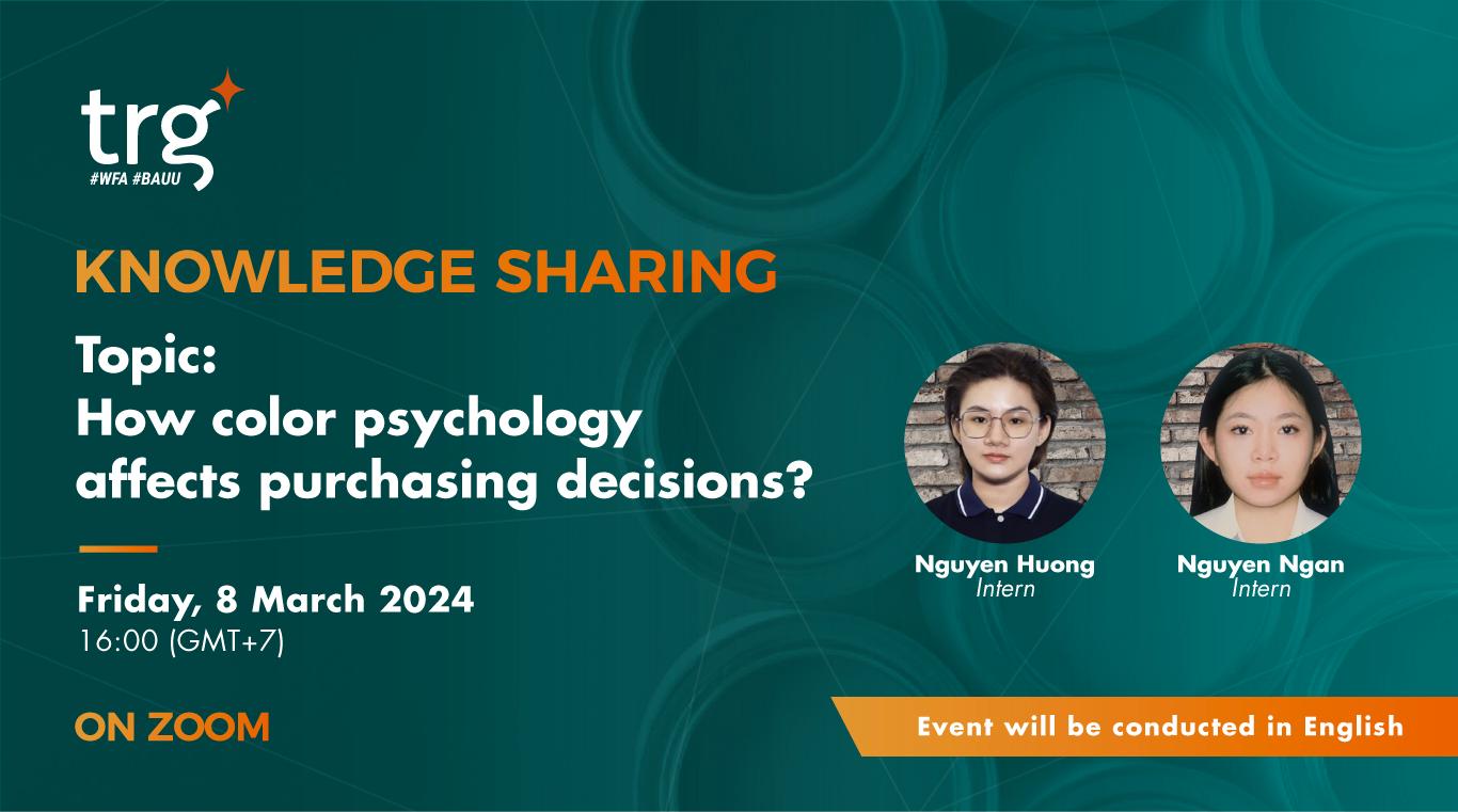 Knowledge Sharing: How color psychology affects purchasing decisions