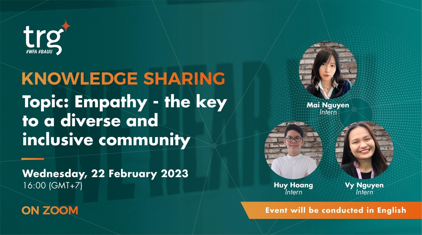 Knowledge Sharing: Empathy – The Key to a Diverse and Inclusive Community