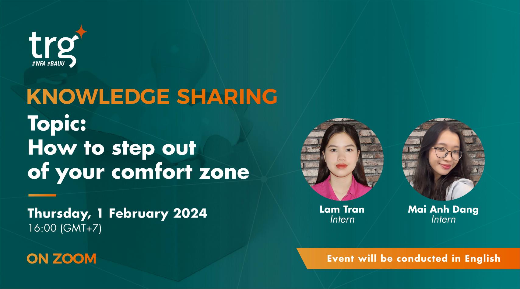 Knowledge Sharing: How to step out of your comfort zone
