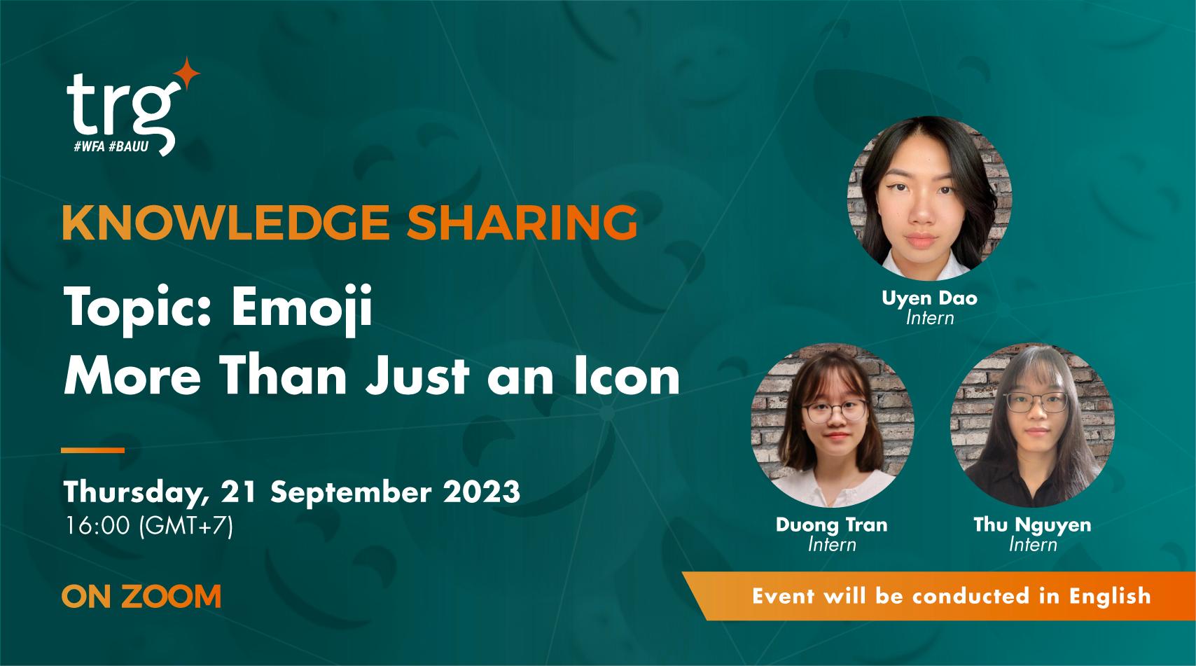 Knowledge Sharing: Emoji more than just an icon