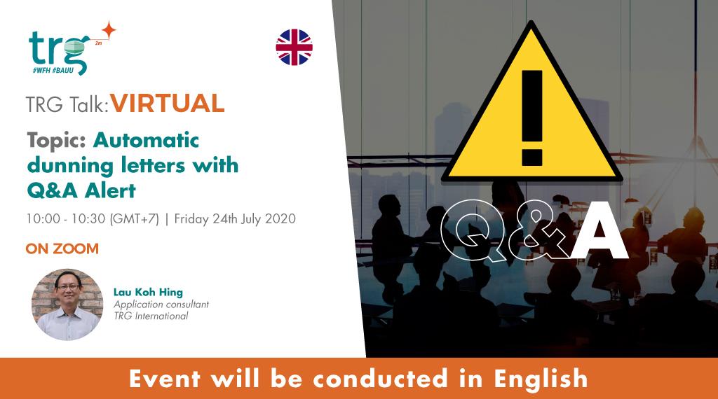 Automatic dunning letters with Q&A Alert