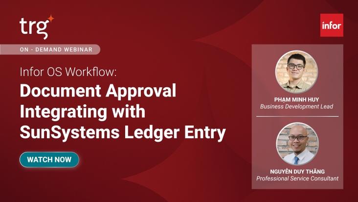 Infor OS Workflow: Document Approval Integrating with SunSystems Ledger Entry​