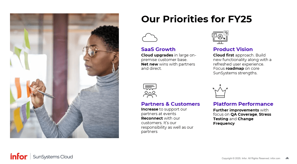 Ưu tiên chiến lược của Infor hiện nay là gì?