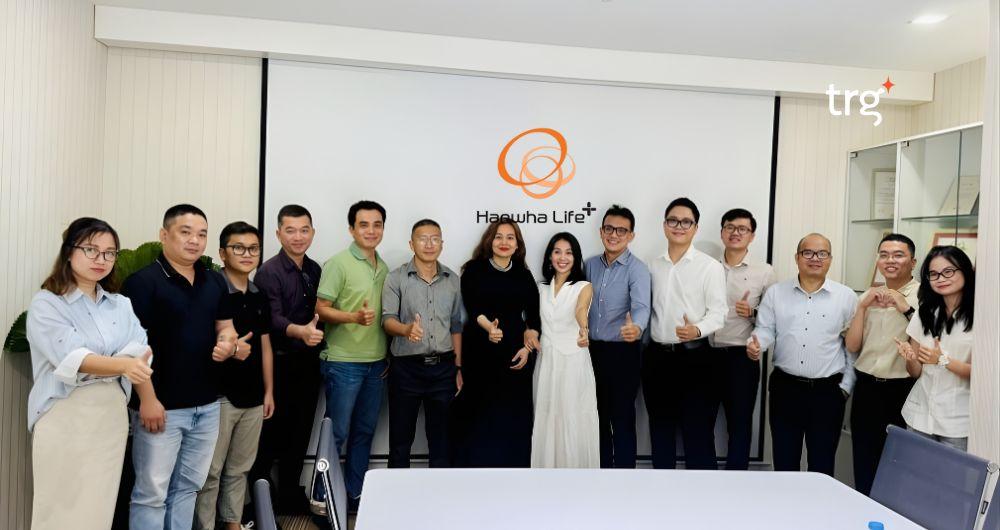 The TRG International and Hanwha Life Vietnam project teams