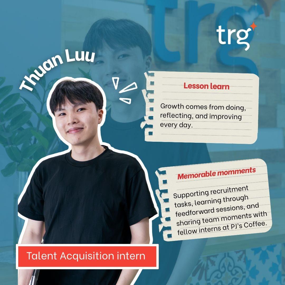 Luu Cong Thuan, Thực Tập Sinh Tuyển Dụng