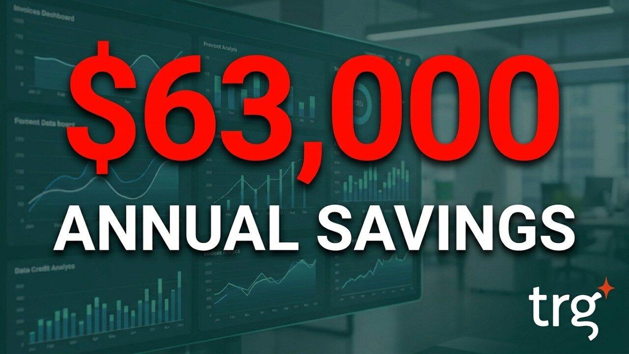 TRG International video: how to manage 100+ invoices without the chaos, showing $63,000 in annual savings
