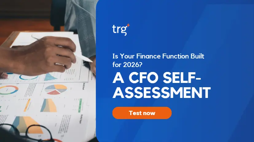 Ảnh chiến dịch với dòng chữ Is Your Finance Function Built for 2026? A CFO Self-Assessment và nút Test now