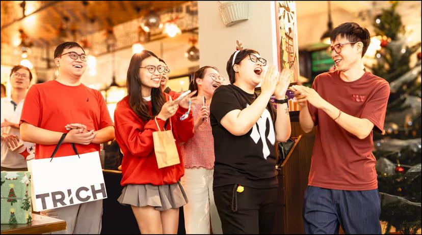 TRG team members at a bonding event