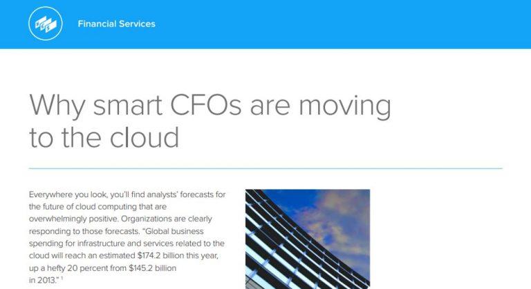 Why smart CFOs are moving to the cloud