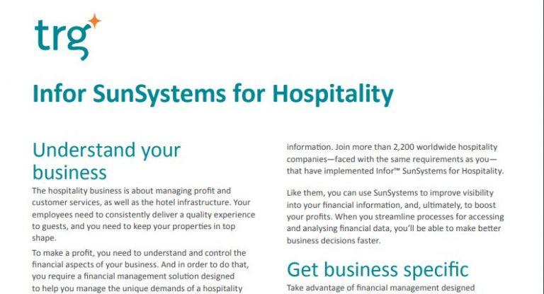 SunSystems for Hotels