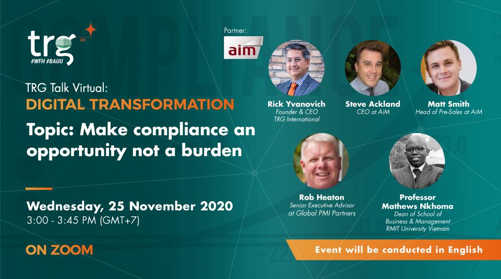 Make compliance an opportunity not a burden