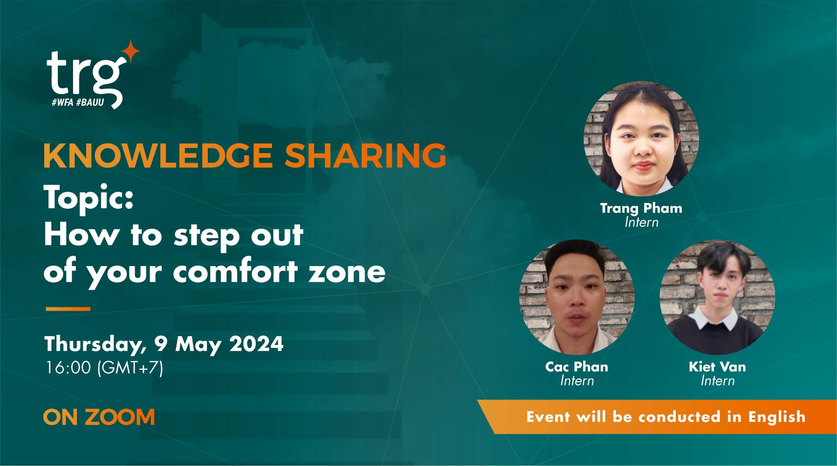 Knowledge Sharing: How to step out of your comfort zone