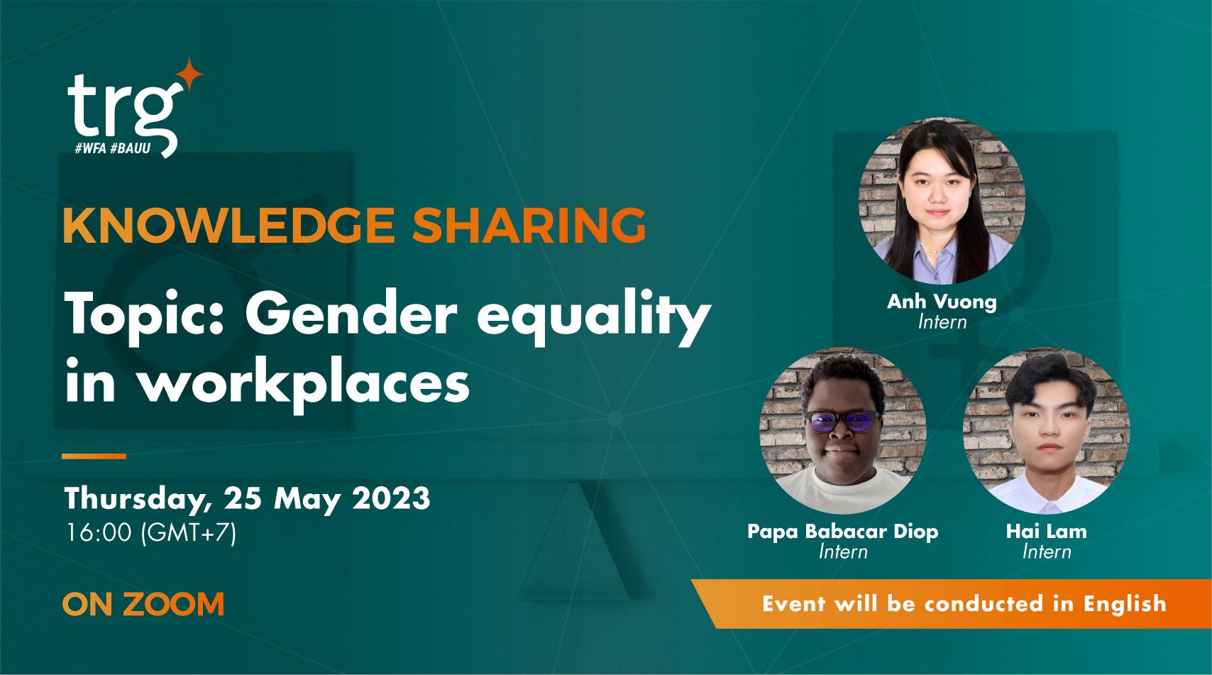 Knowledge Sharing: Gender Equality In Workplaces