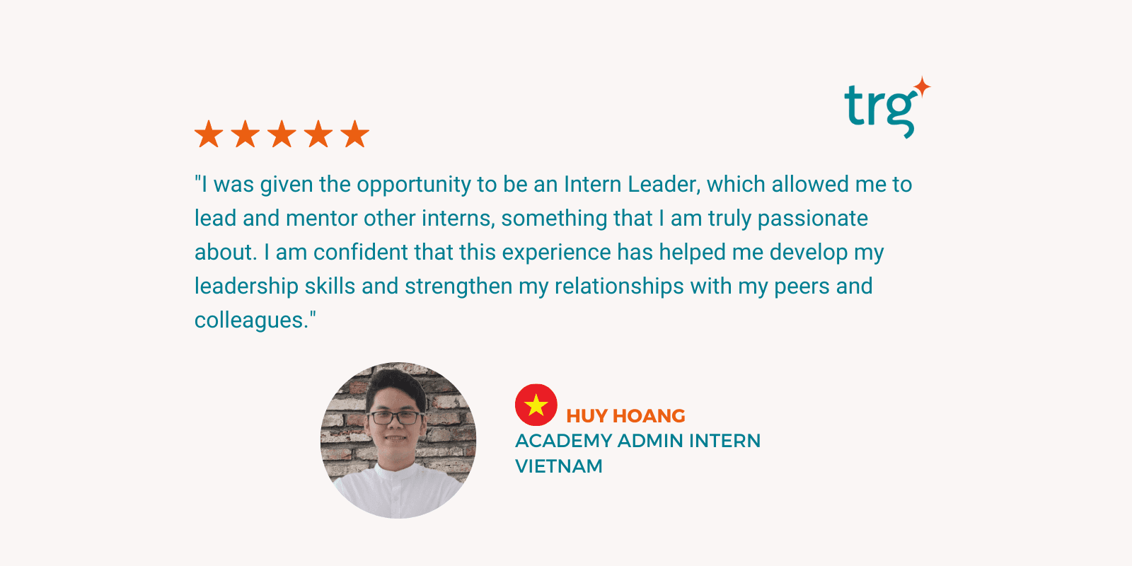 Internship testimonials – Episode 36: I was thrilled to lead and mentor other interns