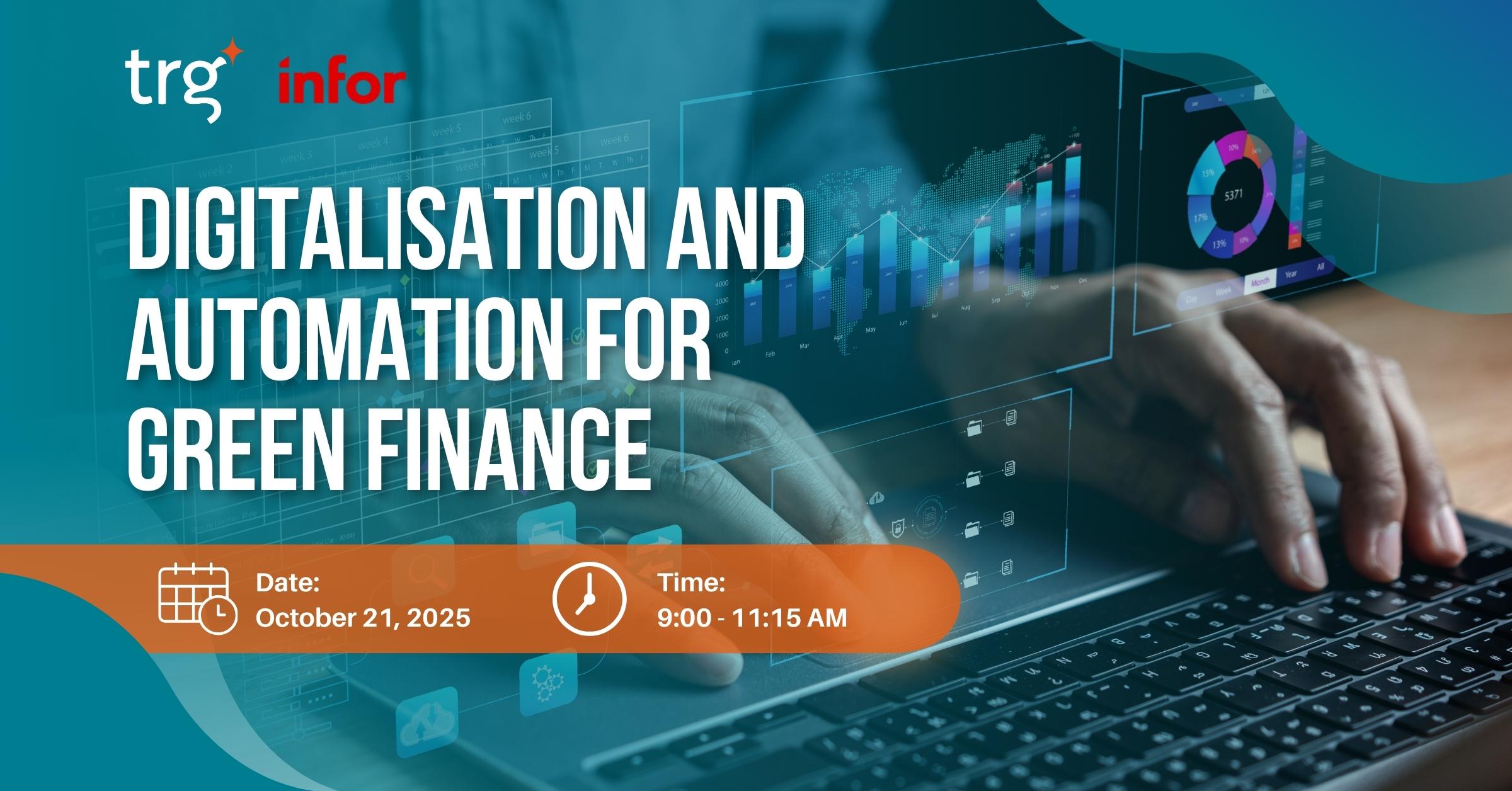 Digitalisation and Automation for Green Finance