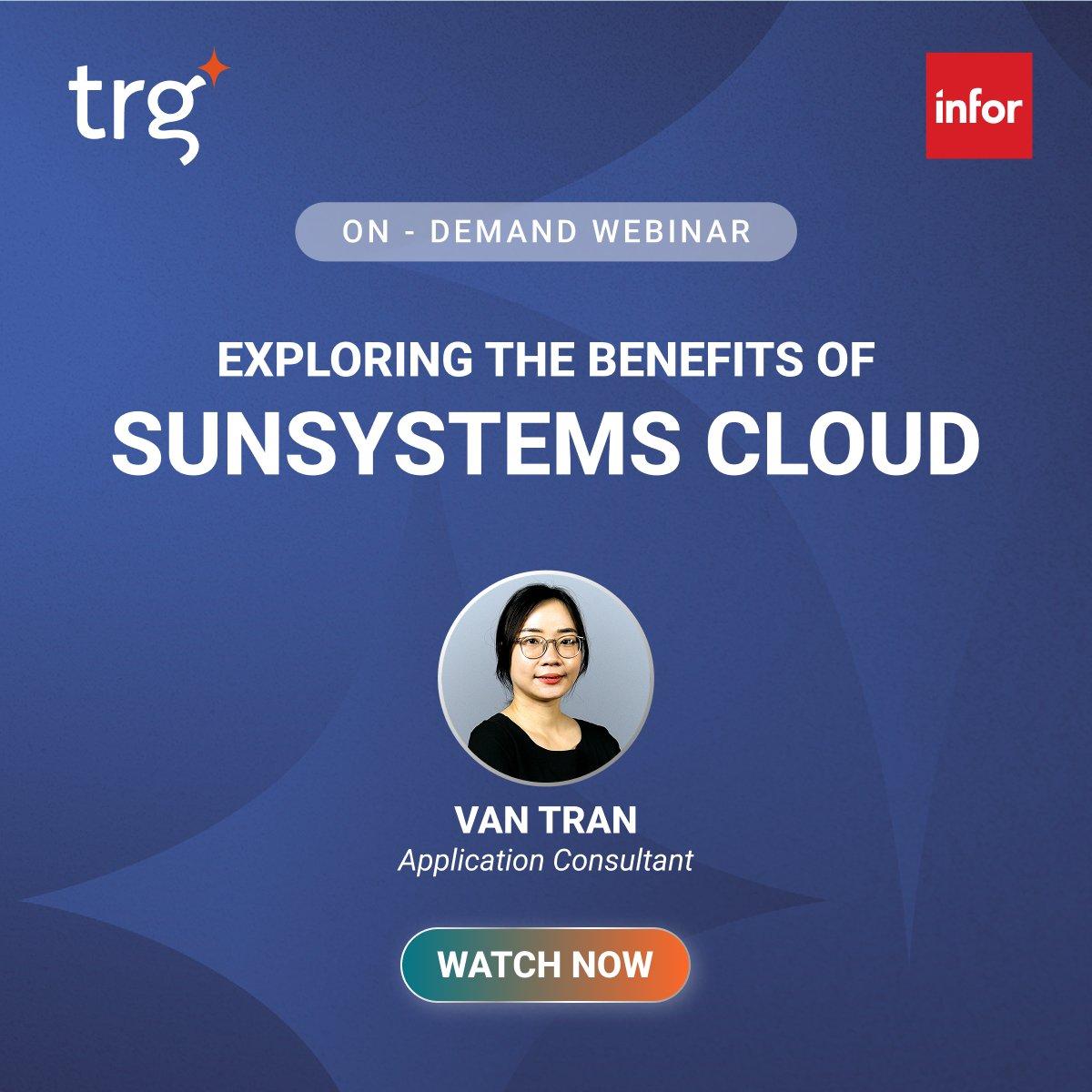 infor sunsystems cloud benefits