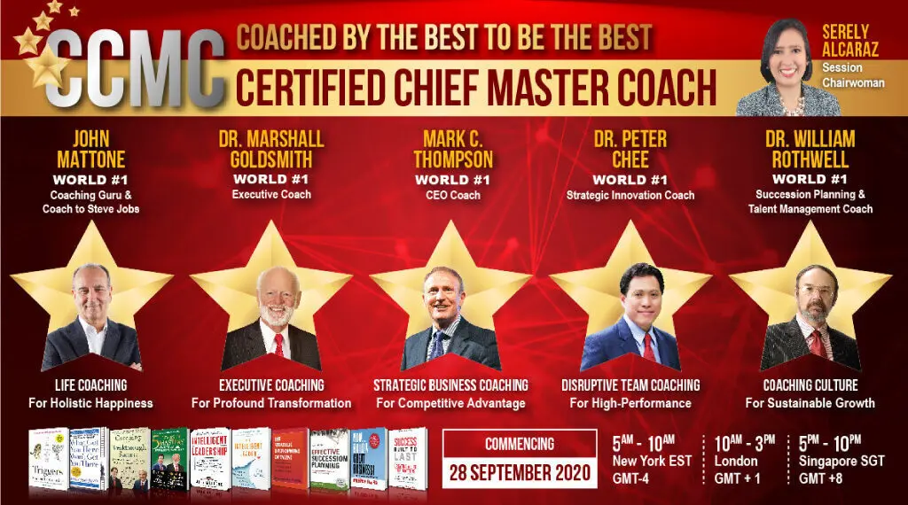 Coach by the best top be the best: Certified Chief Master Coach