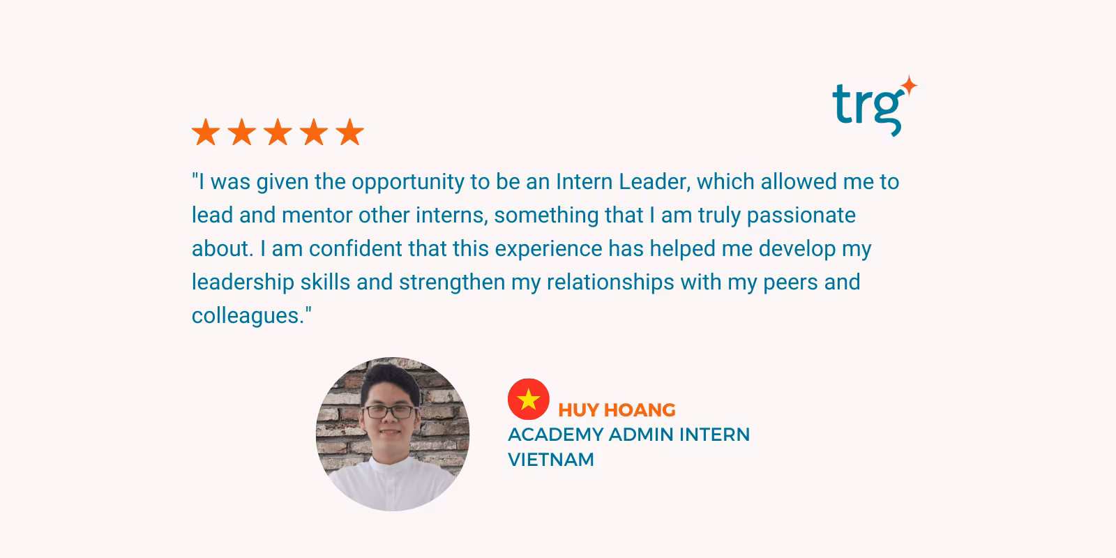 Internship testimonials – Episode 36: I was thrilled to lead and mentor other interns