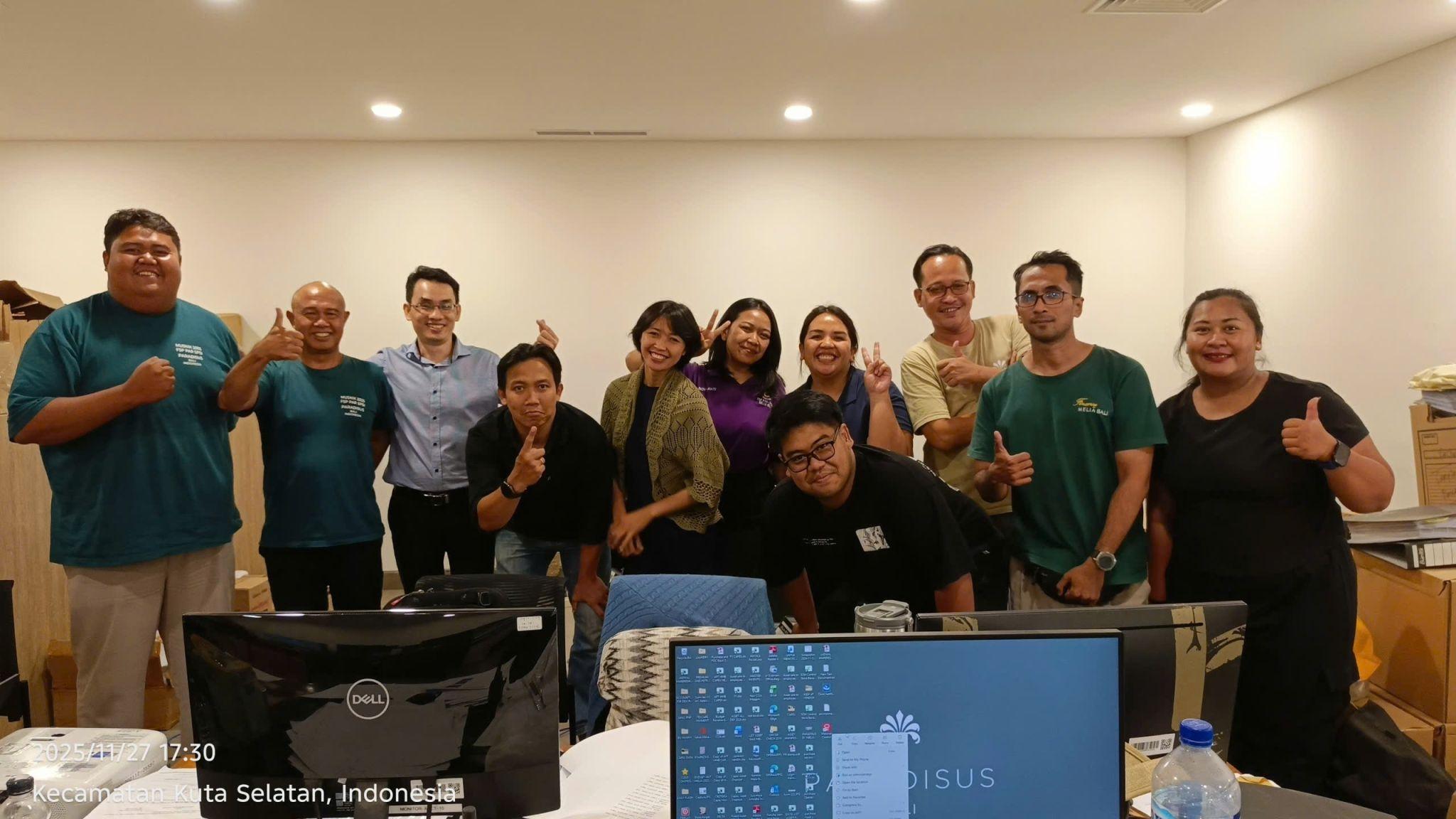 Đội ngũ TRG International và Meliá Paradisus Bali