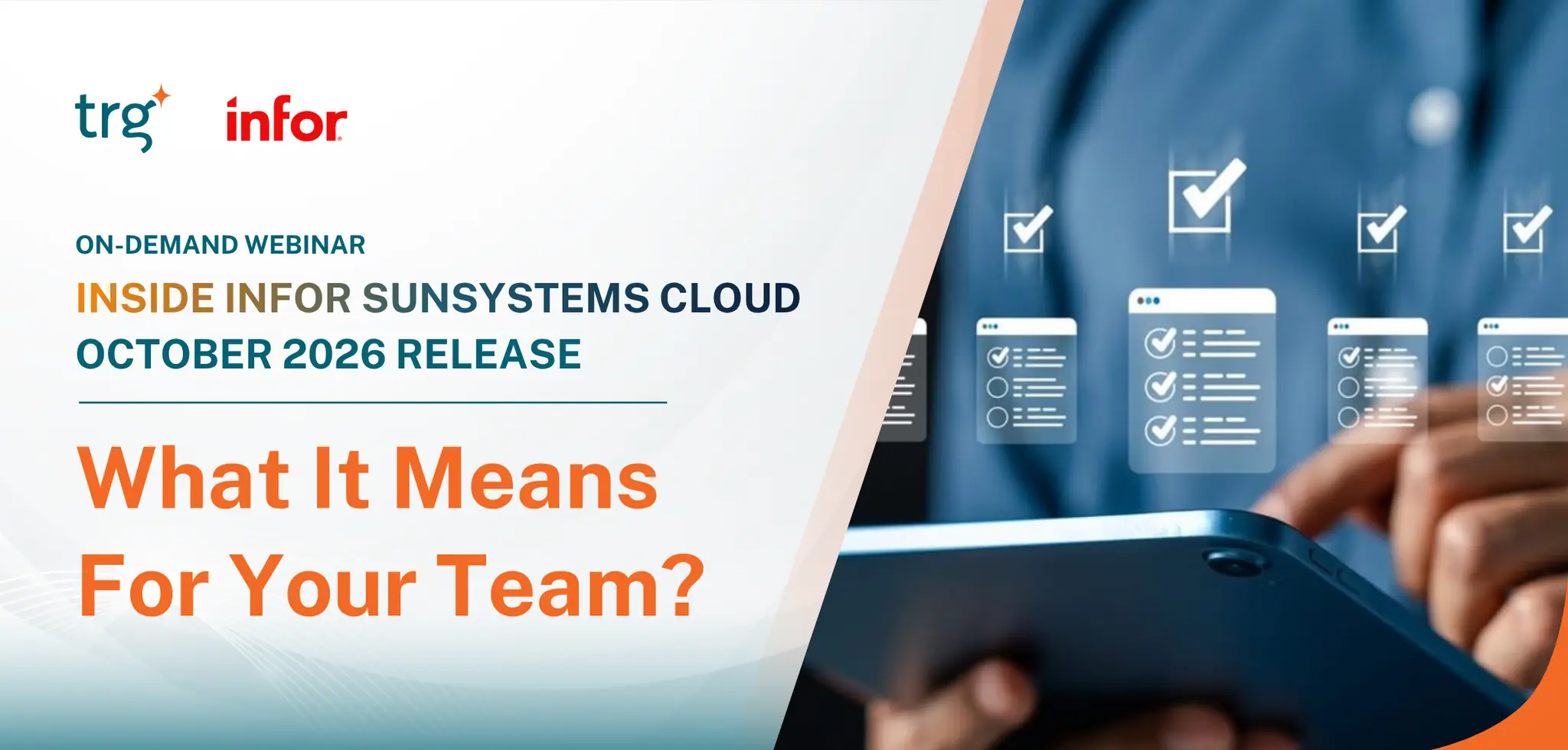 On-demand webinar: Inside Infor SunSystems Cloud October 2026 Release – What It Means for Your Team?